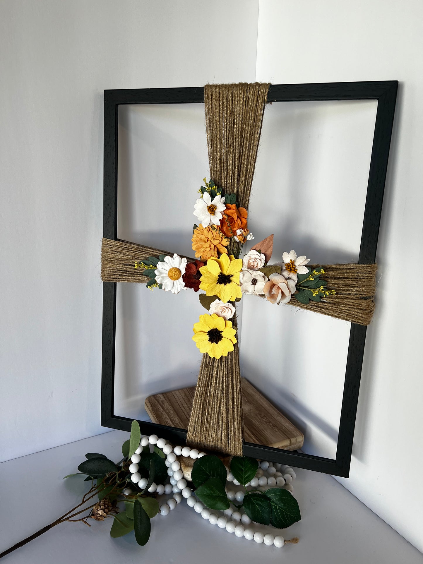 Rustic Wooden Cross Wall Decor
