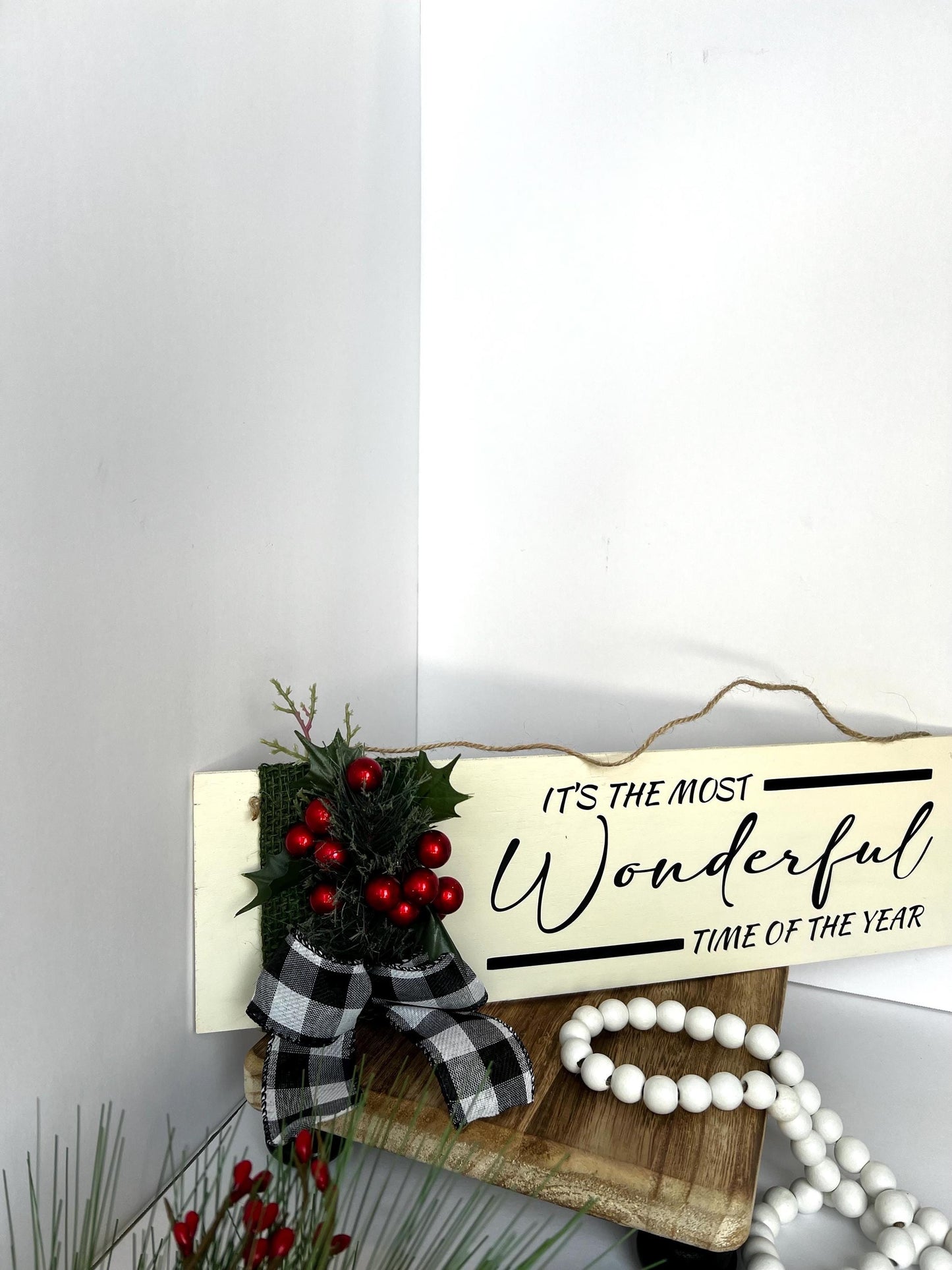 Handmade Christmas Wood Sign – Farmhouse Holiday Decor