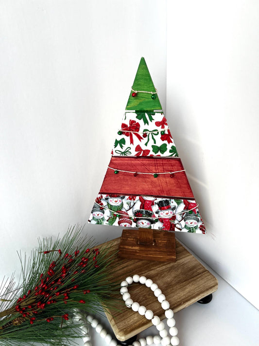 Handmade Wooden Christmas Tree Decor