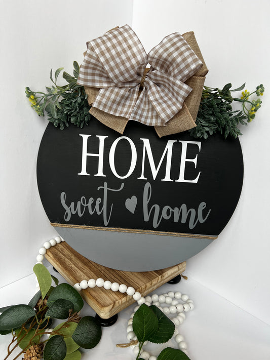 Home Sweet Home Round Door Hanger