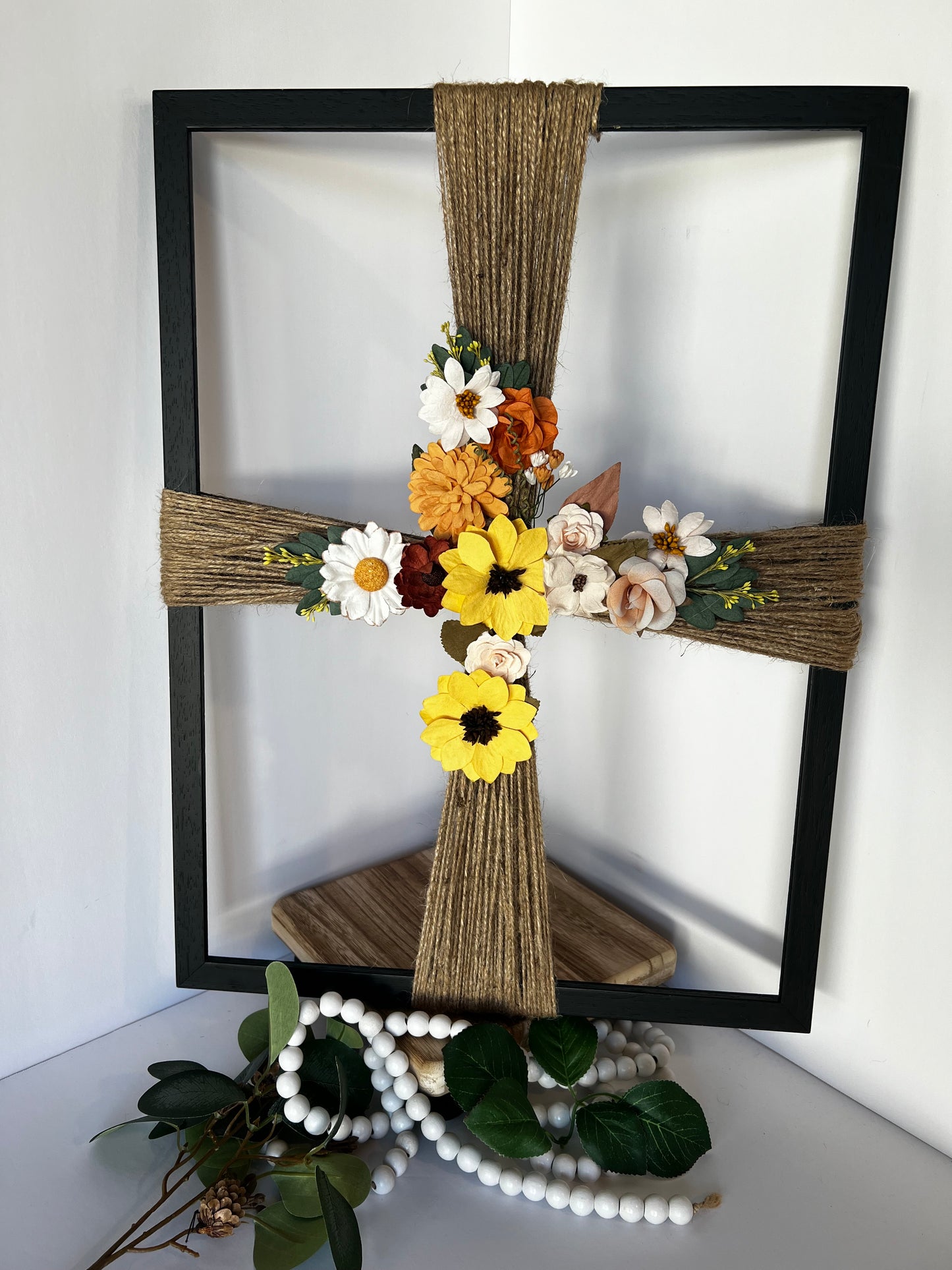 Rustic Wooden Cross Wall Decor