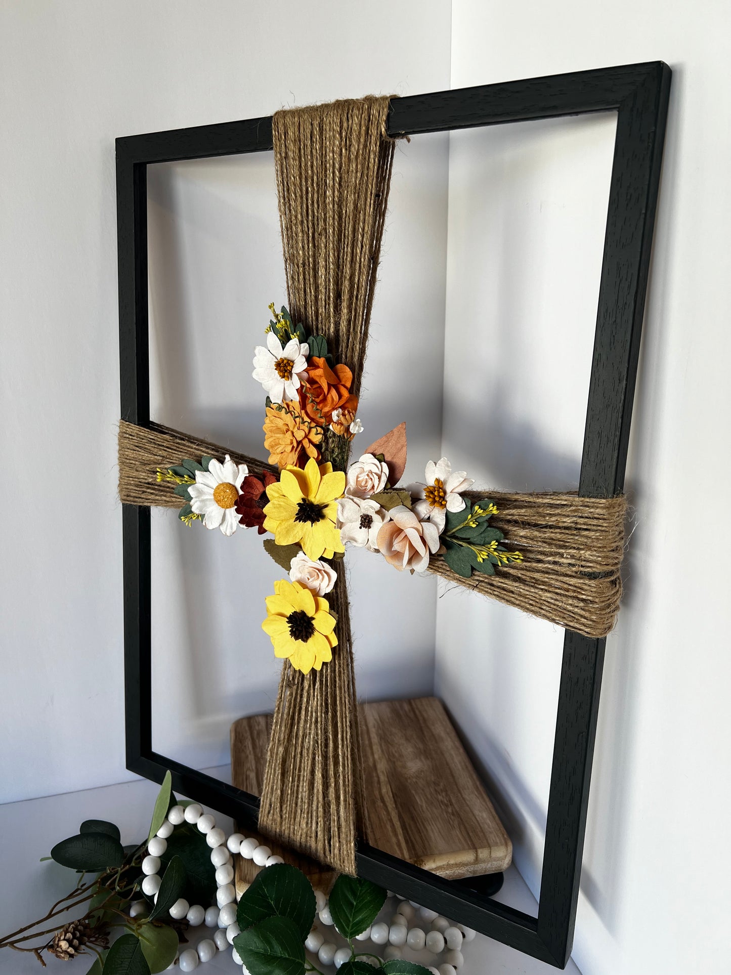 Rustic Wooden Cross Wall Decor