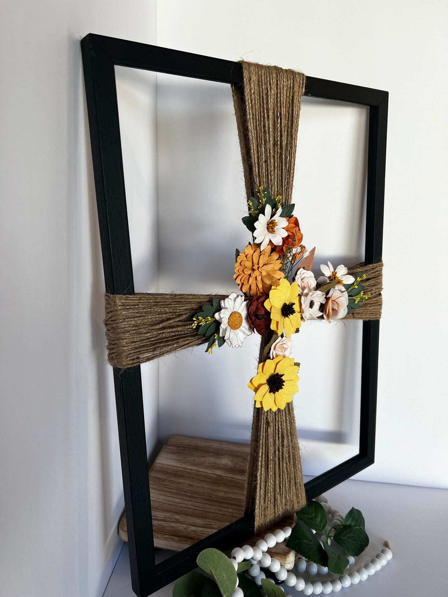 Rustic Wooden Cross Wall Decor