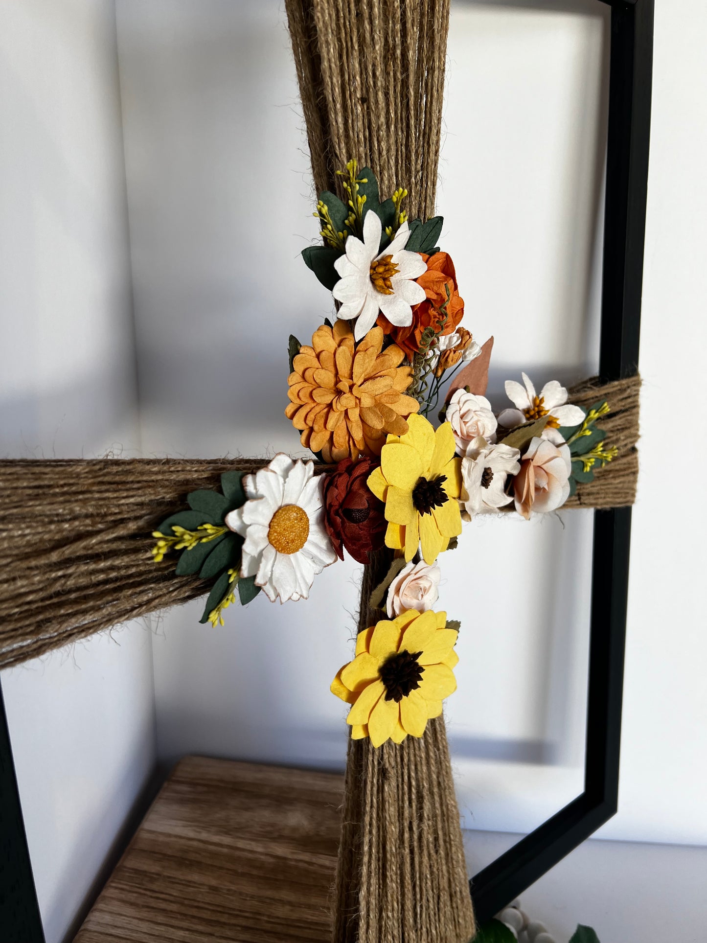 Rustic Wooden Cross Wall Decor