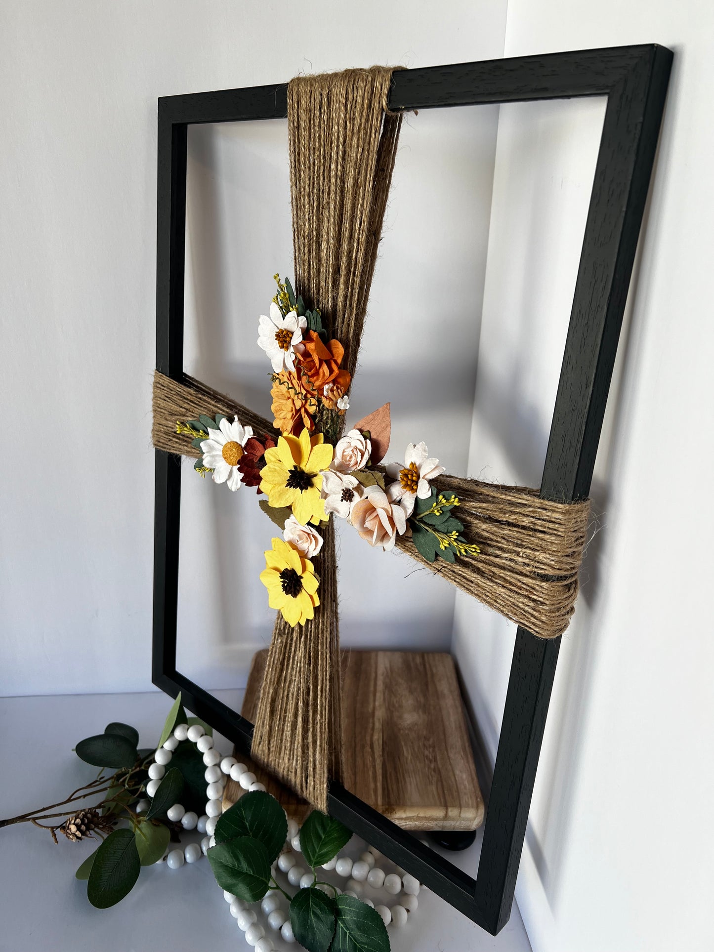 Rustic Wooden Cross Wall Decor