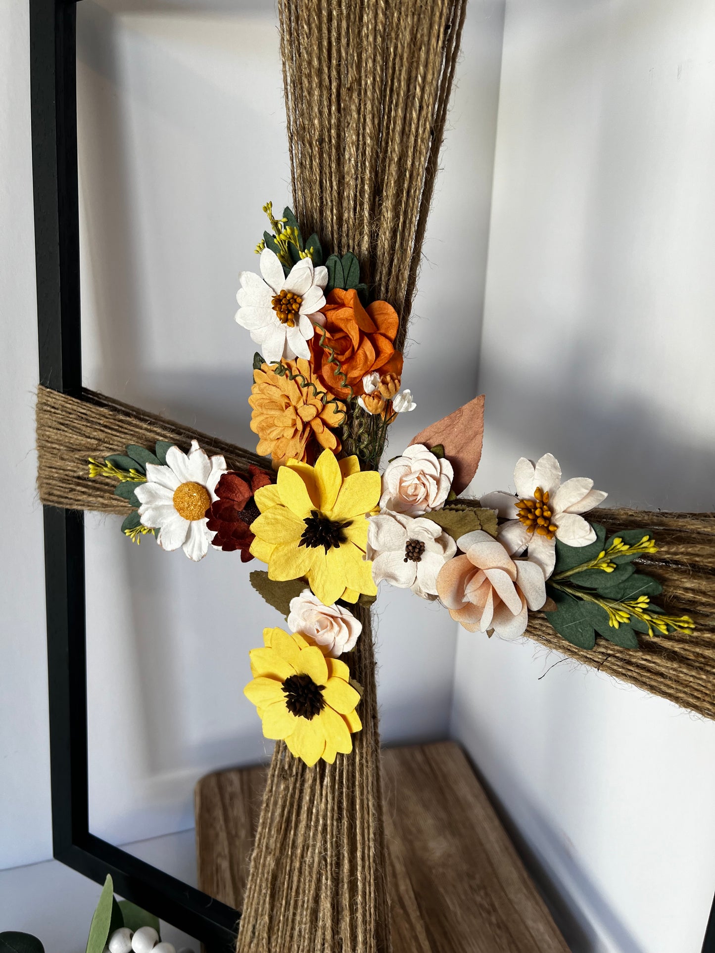 Rustic Wooden Cross Wall Decor