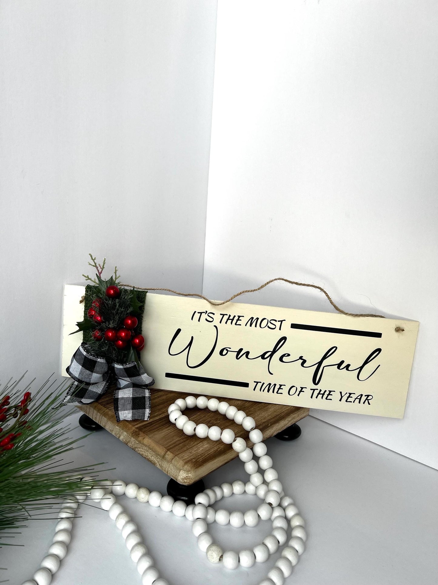 Handmade Christmas Wood Sign – Farmhouse Holiday Decor