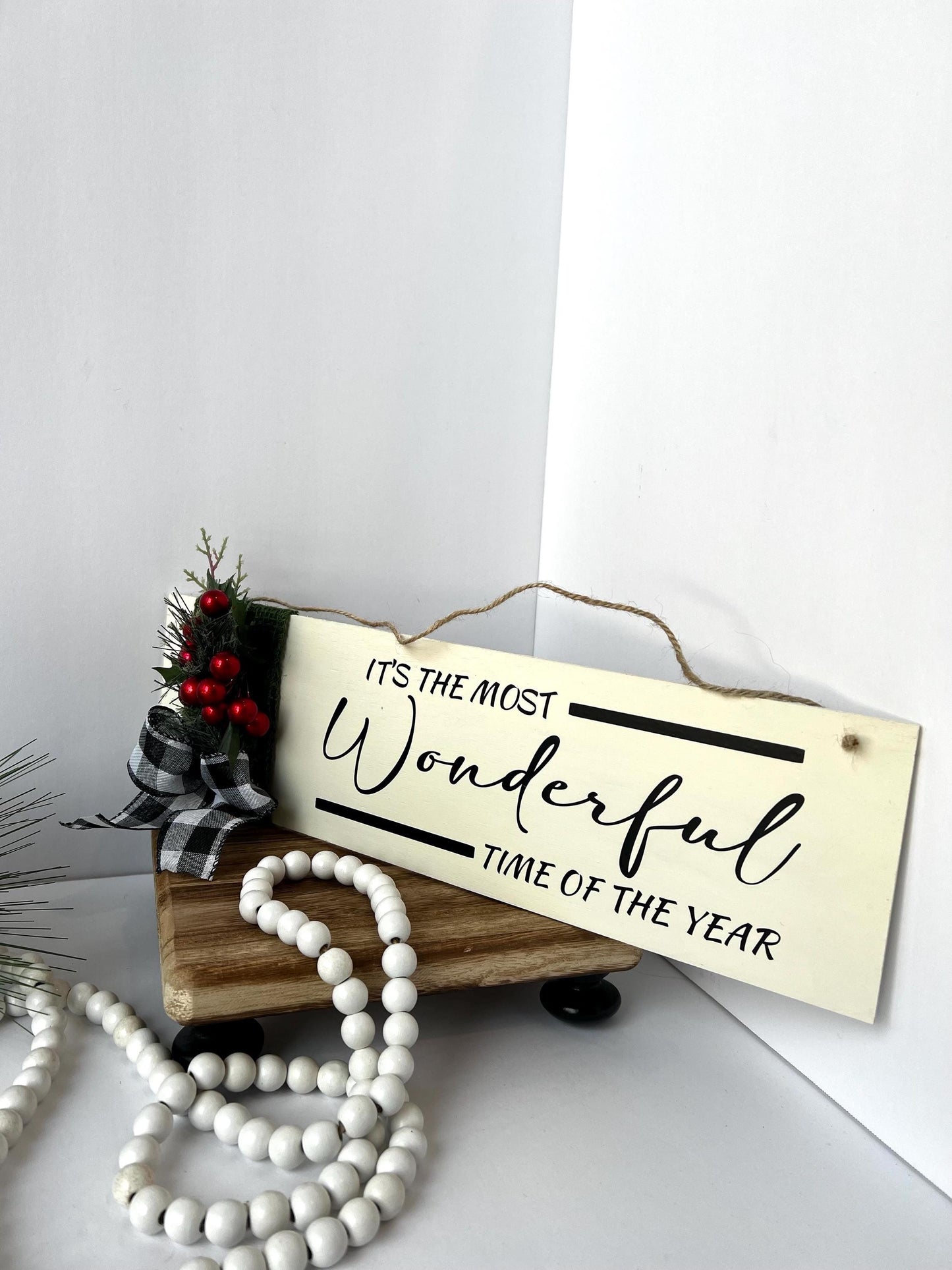 Handmade Christmas Wood Sign – Farmhouse Holiday Decor