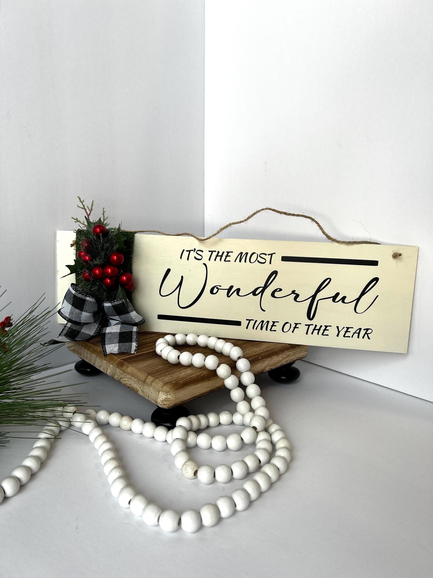 Handmade Christmas Wood Sign – Farmhouse Holiday Decor